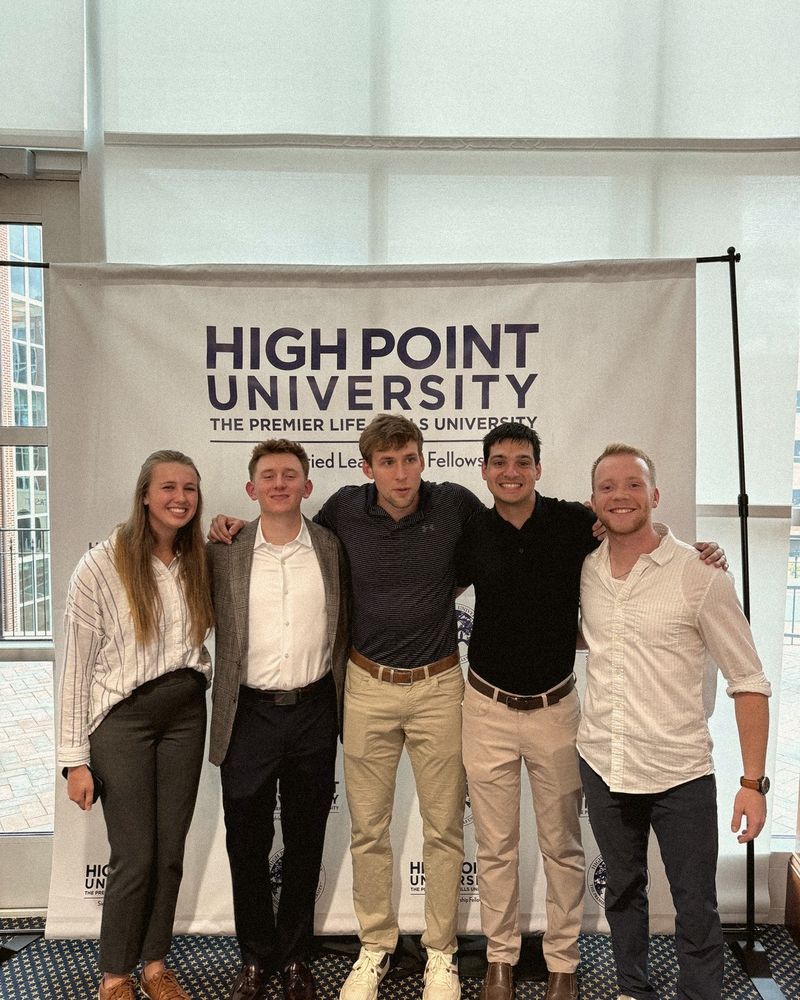 Hayden with friends at HPU
